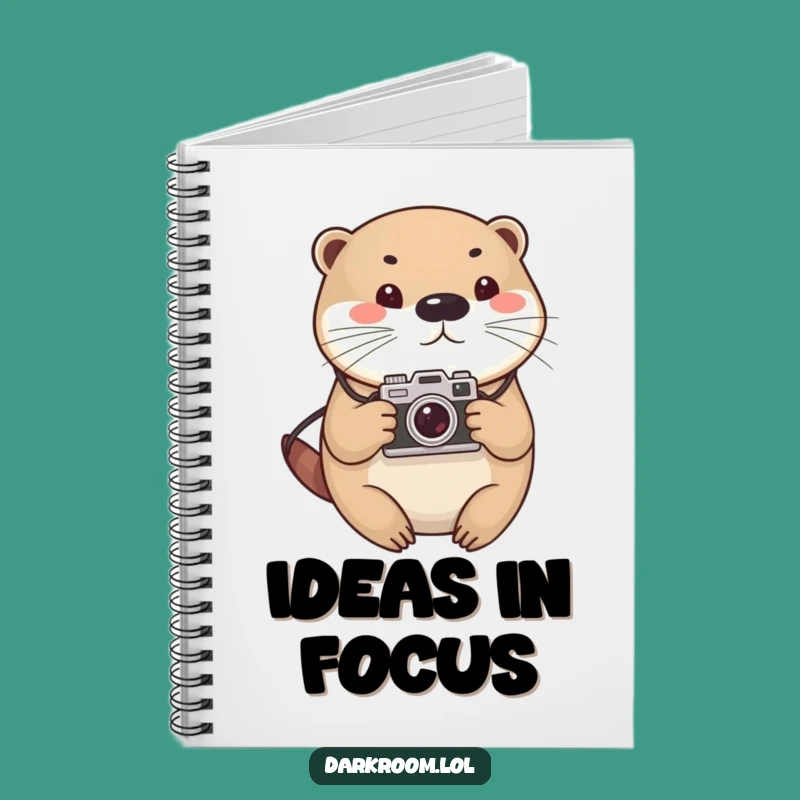 Funny Otter Photographer Notebook: Vintage Camera Journal Gift for Ideas