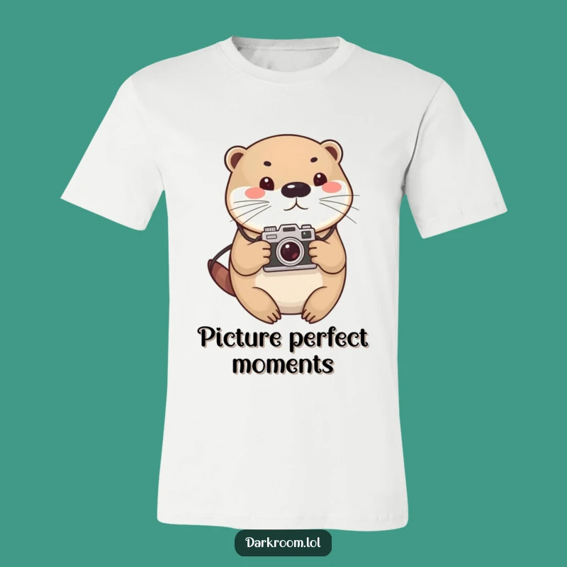 Funny Otter Photographer T-Shirt: Vintage Camera Otter Tee for Photo Fans